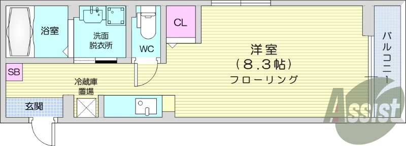 １R、ネット使用料無料、追い焚き、洗髪洗面化粧台、エアコン