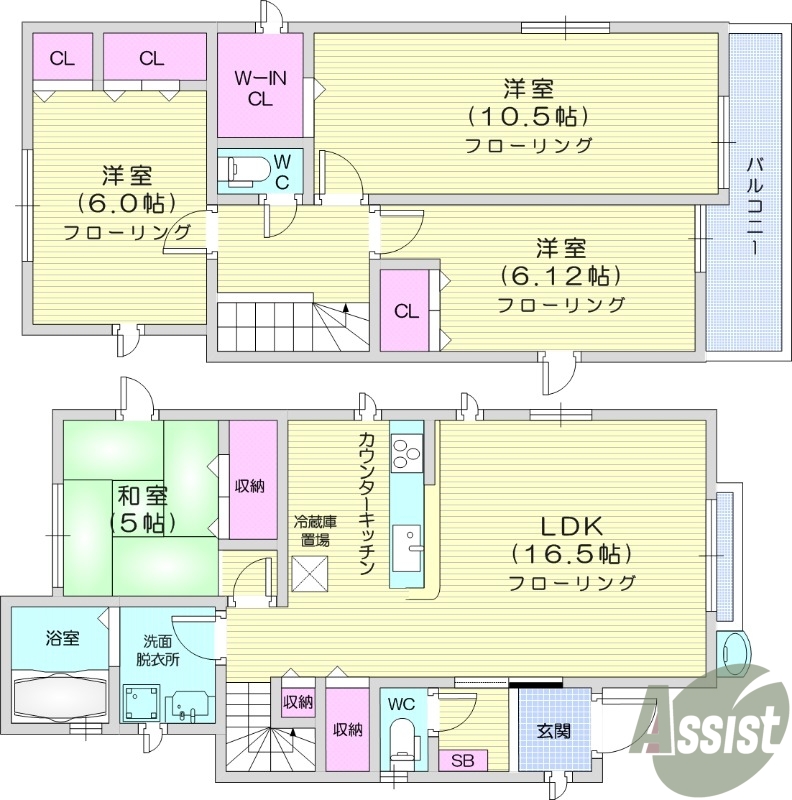 4LDK、戸建て、オール電化、駐車場付き!