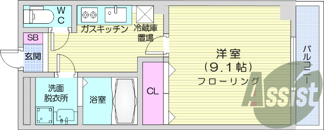 1K、BＴ別、追焚機能、温水洗浄便座、カメラ付きインターホン