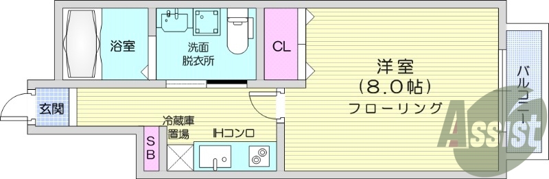 １K、インターネット無料、独立洗面台、モニターインターホン