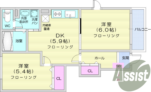 お写真は101号室のものになります。参考にしてくださいませ。