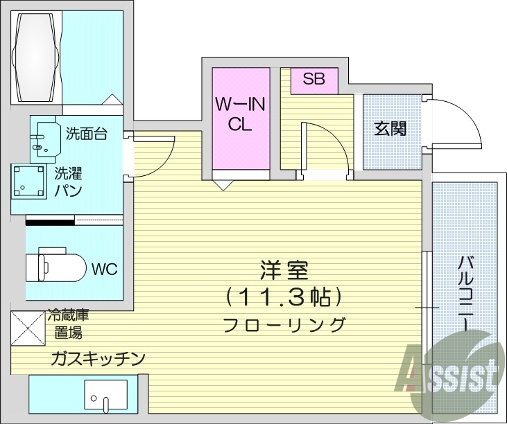 お写真は103号室のものです。参考にしてくださいませ。