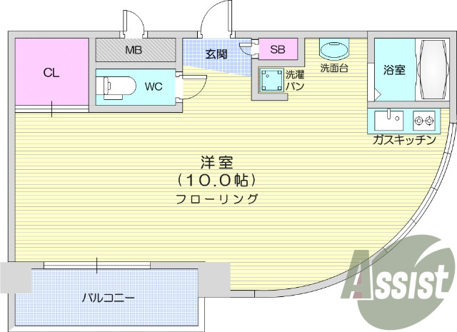 1R、駅近、オートロック、2口IHコンロ、宅配BOX