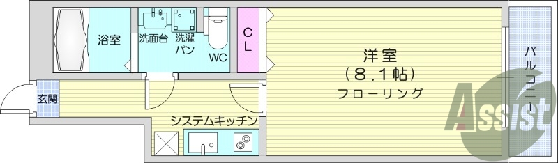 1階の間取り図