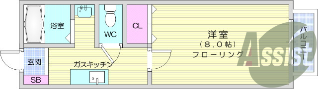 1K・ロフト・ウォシュレット・独立洗面台