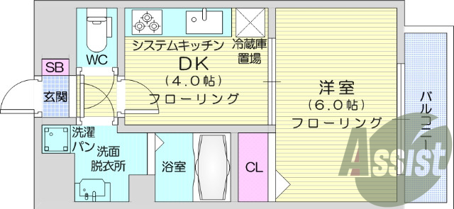 1DK、オートロック、インターネット無料、設備充実。