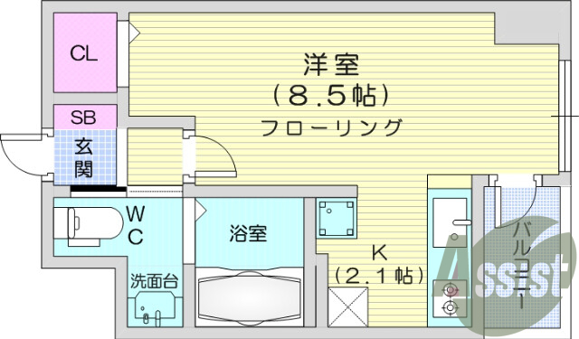 １Ｒ、BT別、宅配ボックス、オートロック、エレベーター