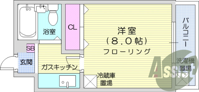 4階の間取り図