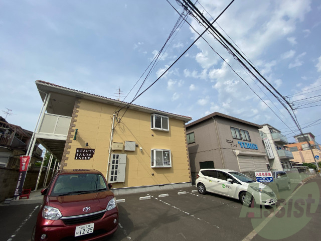 仙台市宮城野区銀杏町の賃貸アパートの外観