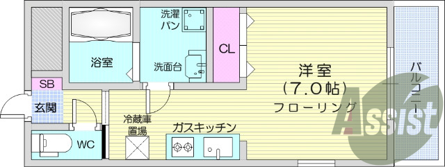 東向き、角部屋、追い炊き機能、シャワー付き洗面台