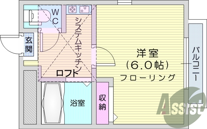 1K、温水洗浄便座、モニター付きインターホン、エアコン
