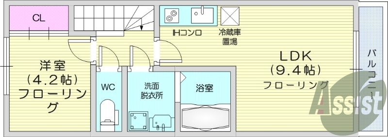 1LDK　ペット相談　独立洗面台　追い焚き機能　ネット無料