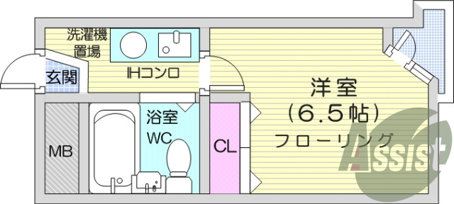 4階の間取り図