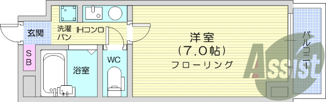 写真は別室です。インターネット使用料、1ドア冷蔵庫、エアコン