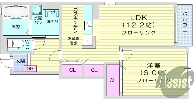 浴室乾燥機、1LDK、追い炊き、エアコン、トランクルーム