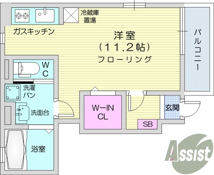 1K、追い焚き機能、モニター付きインターホン