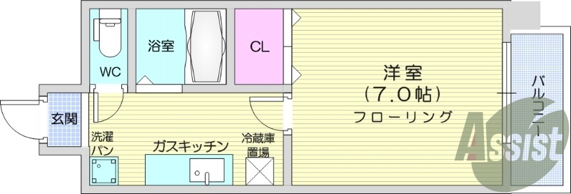 1Ｋ、オール電化、IHコンロ、温水洗浄便座