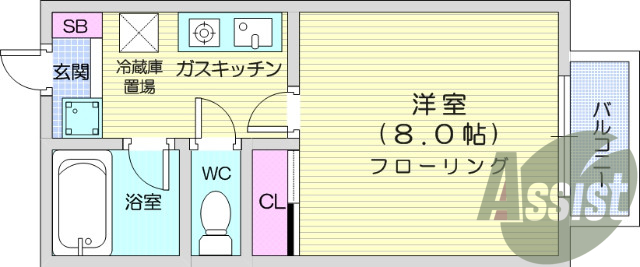 インターネット無料・追い焚き機能付き・１K