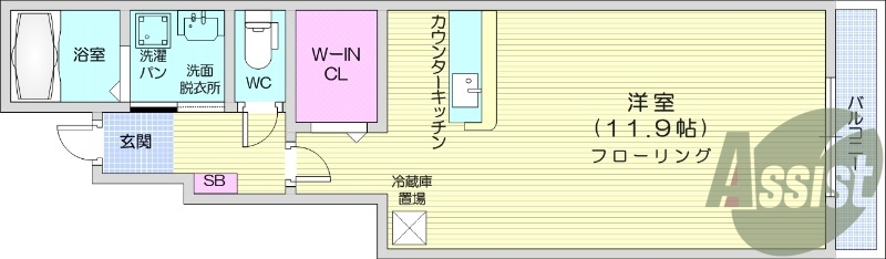 お写真は104号室のものになります。