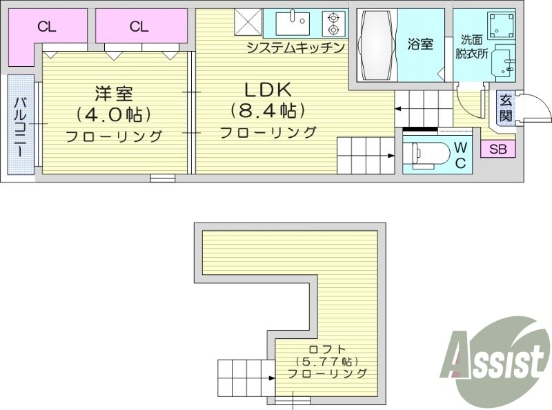 1LDK、浴室乾燥機、ネット無料、デザイナーズ