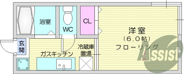 1K、南向き、収納スペース、光ファイバー、バストイレ別、追焚