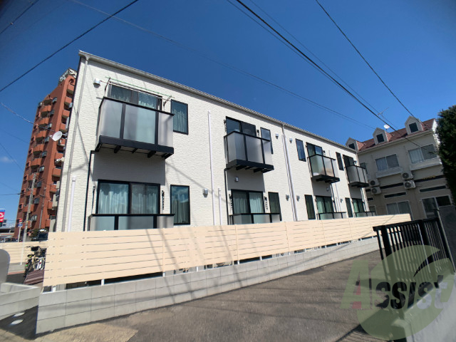 仙台市宮城野区五輪２丁目の賃貸アパートの外観