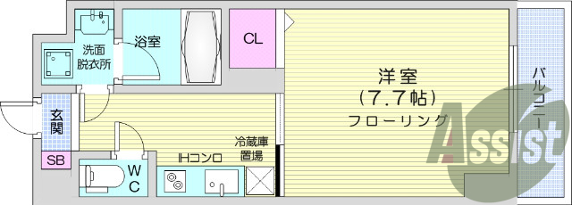 １K、浴室乾燥、追い焚き、ネット無料、宅配ボックス、エアコン