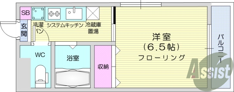 1K、ネット無料、ウォシュレット、都市ガス。