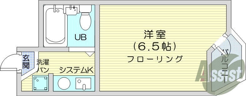 1K、オートロック、宅配ボックス、無料インターネット。