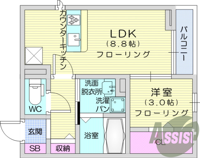 写真は別室です。1LDK、シューズボックス、追焚、浴室乾燥機
