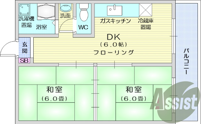 4階の間取り図