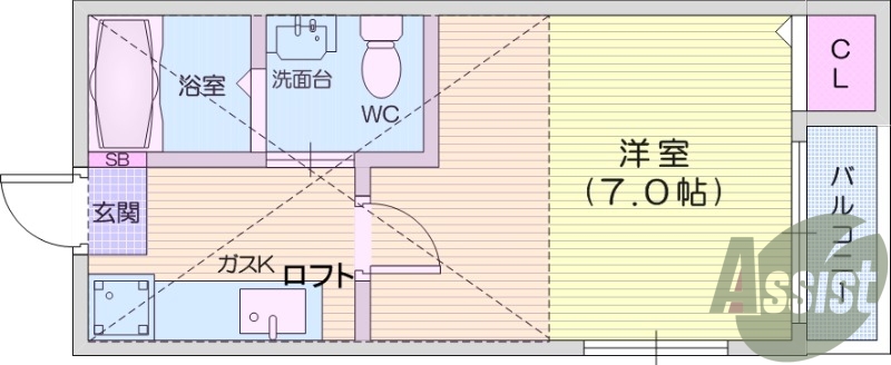 2階の間取り図