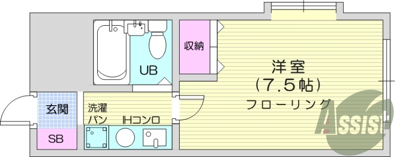 オール電化、オートロック、１K、分譲タイプ、