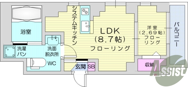 3階の間取り図