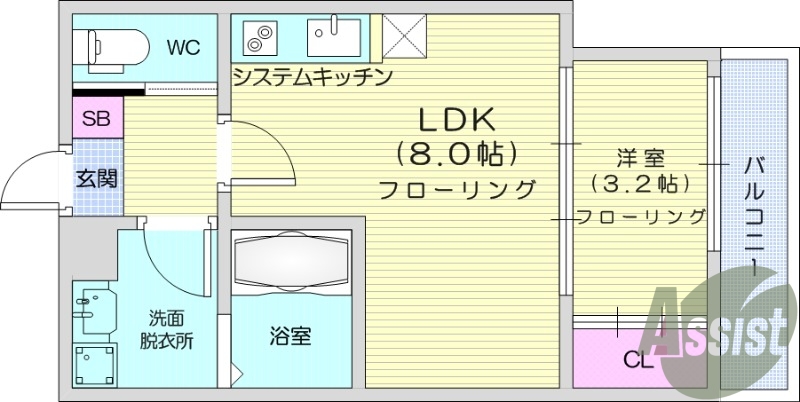 2階の間取り図