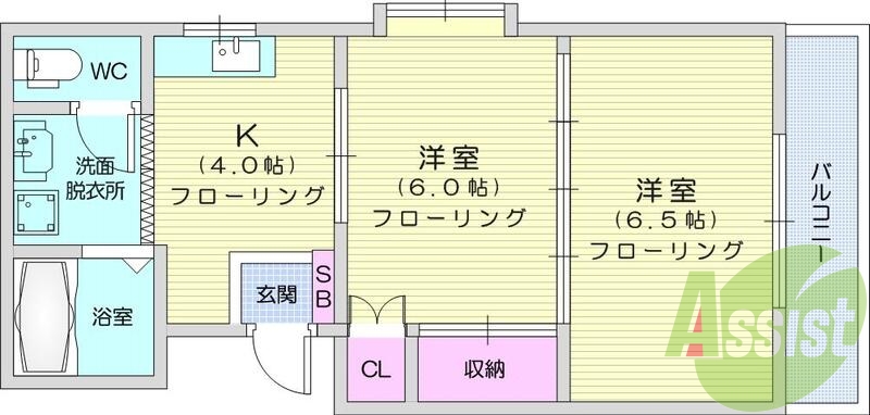 2階の間取り図