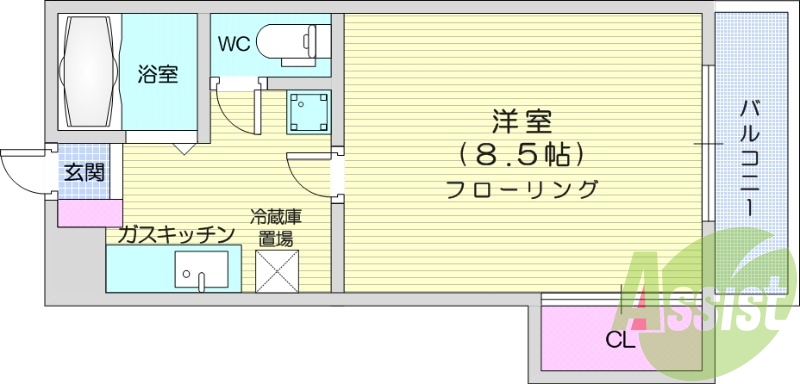 4階の間取り図
