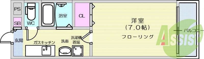 1階の間取り図