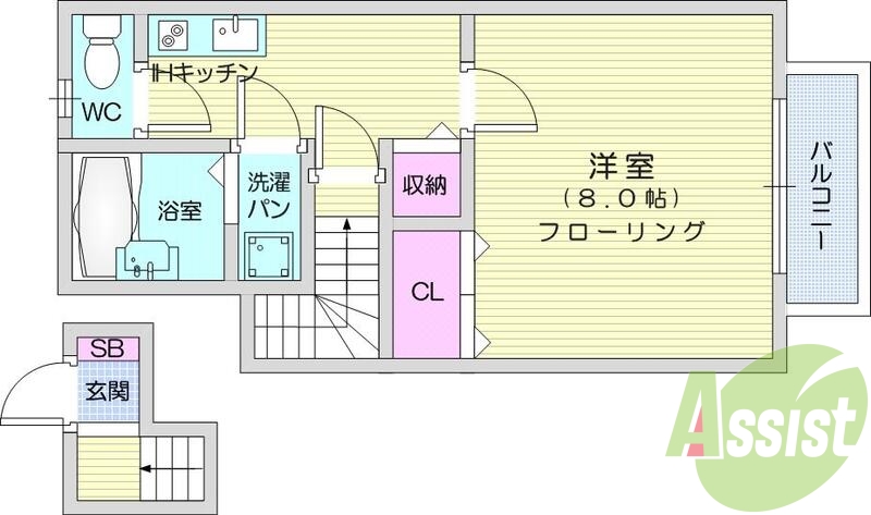 １K、エアコン、BT別、IHクッキングヒーター、追い焚き機能