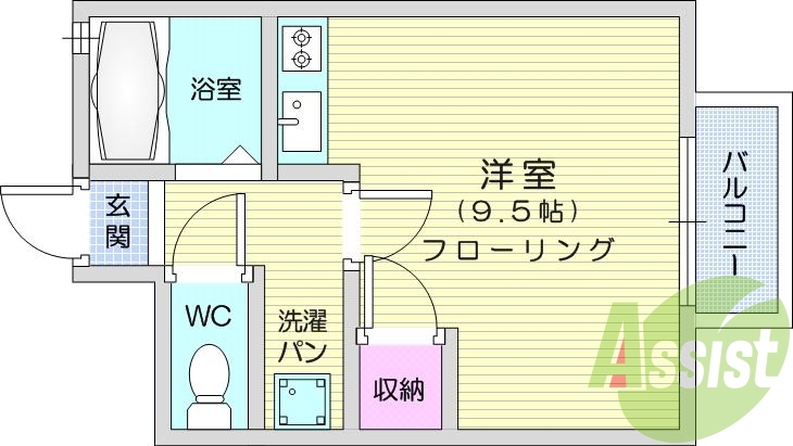 1階の間取り図