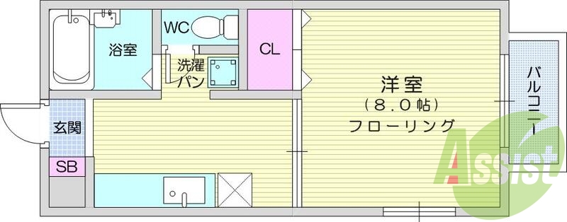2階の間取り図
