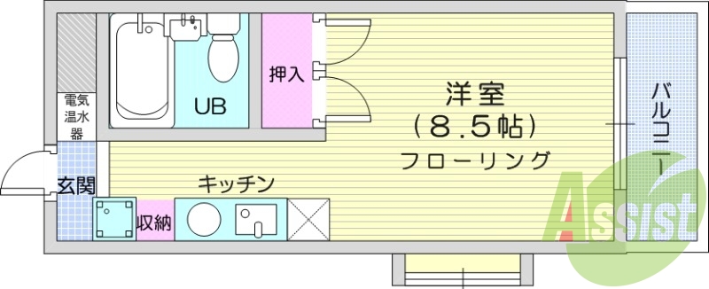 2階の間取り図