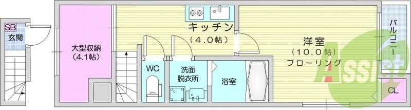 お写真は206号室のものです。参考にしてくださいませ。