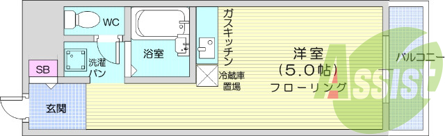 6階の間取り図