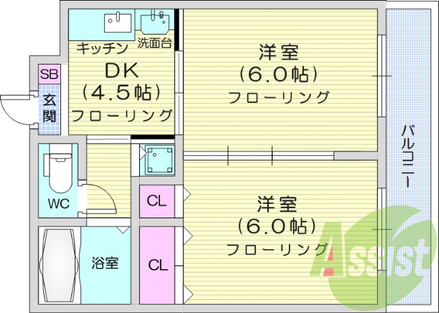 5階の間取り図