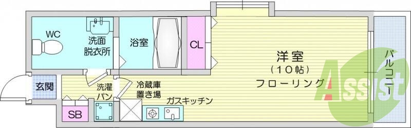 1R、、風呂、トイレ別、独立洗面台、追い炊き、シャワートイレ