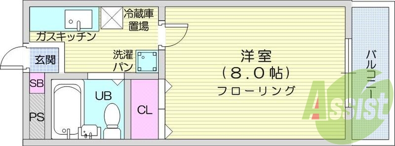 1K、エレベーター、エアコン、防犯カメラ、シューズボックス