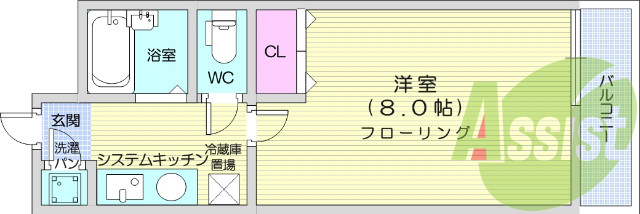 お写真は703号室のものです。参考にしてくださいませ。