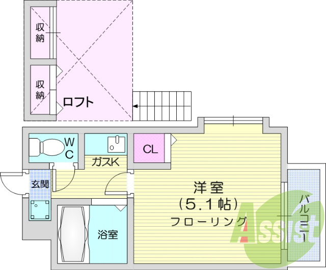 1階の間取り図