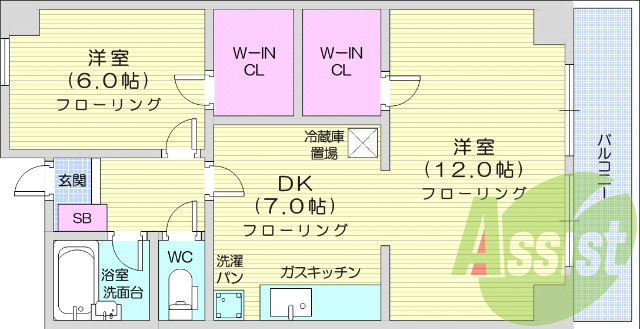１LDK、追い炊き、オートロック、日当たり良好